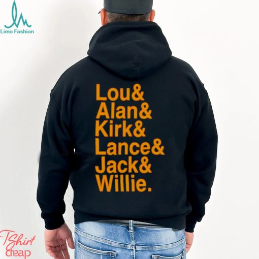 Lou Alan Kirk Lance Jack Willie shirt