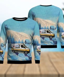 Louisiana Acadian Ambulance 3D Ugly Christmas Sweater