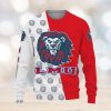 Chicago Bears Design NFL Snowflakes Reindeer 3D Sweater Custom Number And Name