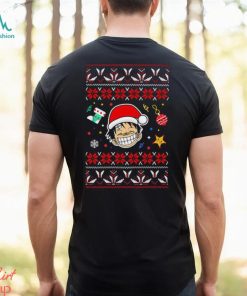 Luffy One Piece cute face anime Christmas shirt