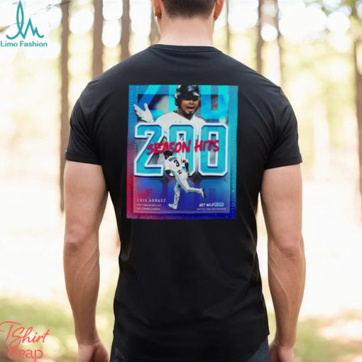 Luis Arráez Miami Marlins 200 Season Hits Shirt