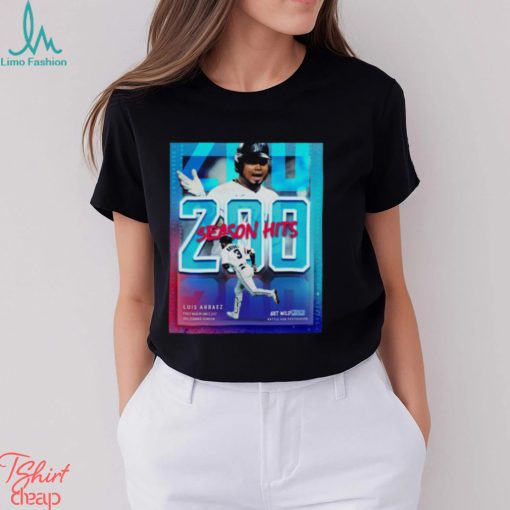Luis Arráez Miami Marlins 200 Season Hits Shirt