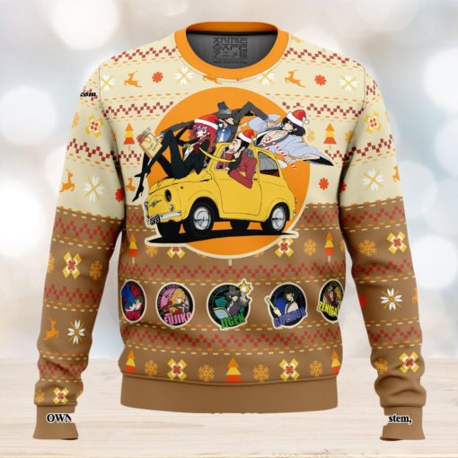 Lupin the 3rd Happy Trip Knitting Pattern Ugly Christmas Sweater