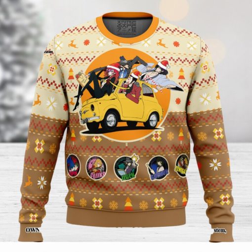 Lupin the 3rd Happy Trip Knitting Pattern Ugly Christmas Sweater