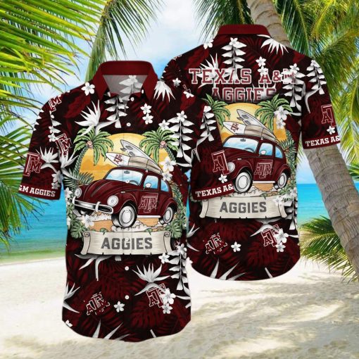 M Aggies NCAA Hawaiian Shirt Sunsetstime Aloha Shirt