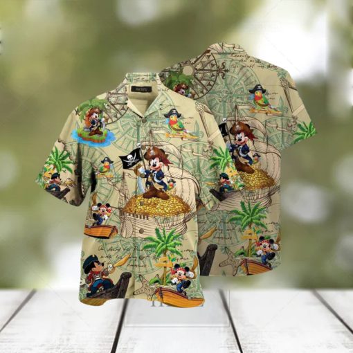 MICKEY’S TREASURE HUNTING HAWAIIAN SHIRT