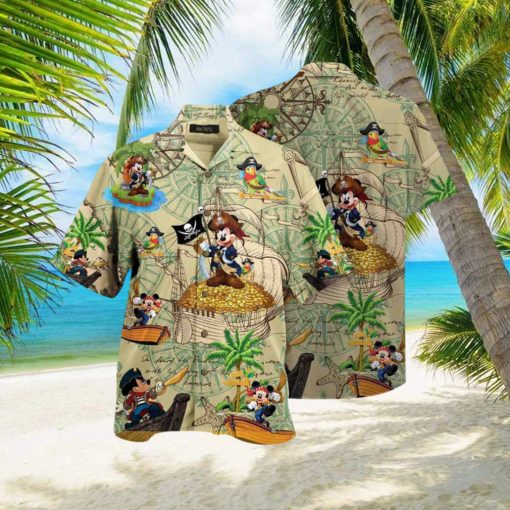 MICKEY’S TREASURE HUNTING HAWAIIAN SHIRT