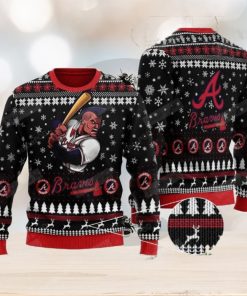 MLB Atlanta braves World Series Champions Christmas Snowplow Ugly AOP Sweater For Thanksgiving