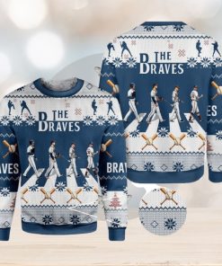 MLB Atlanta braves World Series Champions Jumper Knitted AOP Sweater For Xmas