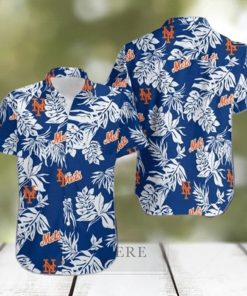 MLB New York Mets Hawaiian Shirt Palm Leaves Pattern Summer Beach Gift