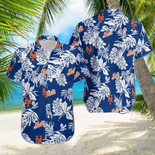 MLB New York Mets Hawaiian Shirt Palm Leaves Pattern Summer Beach Gift