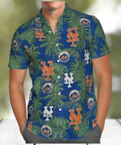 MLB New York Mets Hawaiian Shirt Tropical Tree Gift For Beach Holiday