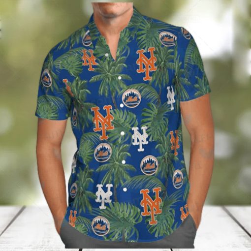 MLB New York Mets Hawaiian Shirt Tropical Tree Gift For Beach Holiday