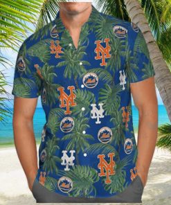 MLB New York Mets Hawaiian Shirt Tropical Tree Gift For Beach Holiday