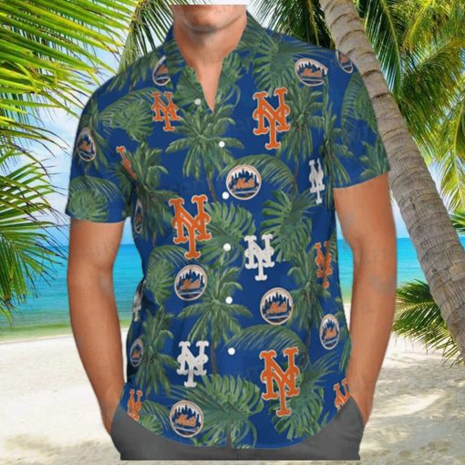 MLB New York Mets Hawaiian Shirt Tropical Tree Gift For Beach Holiday