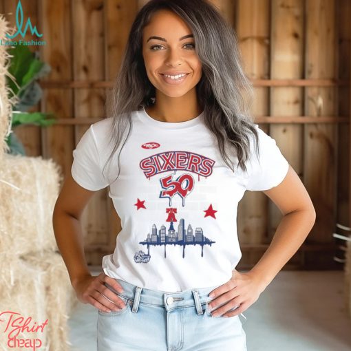 M&N x Tats Cru City Tee Philadelphia 76ers Shirt