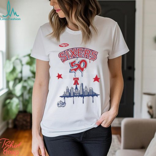M&N x Tats Cru City Tee Philadelphia 76ers Shirt