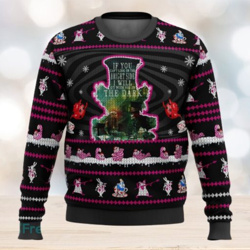 Mad Hatter Alice In Wonderland 3D Ugly Christmas Sweater Christmas Holiday Gift