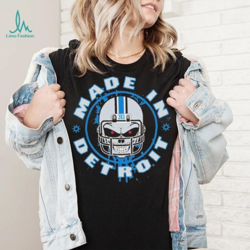Made In Detroit Helmet Skull 313 T Shirt