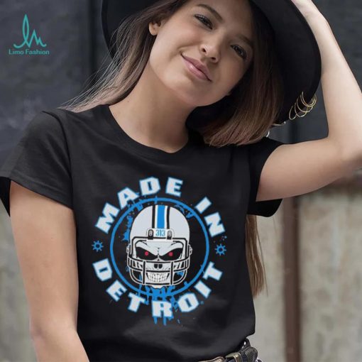 Made In Detroit Helmet Skull 313 T Shirt