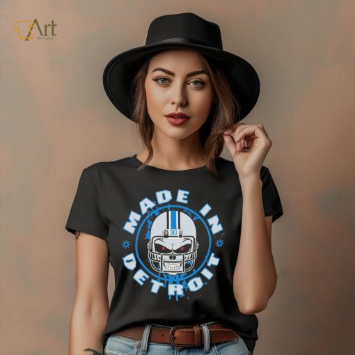 Made In Detroit Helmet Skull 313 T Shirt