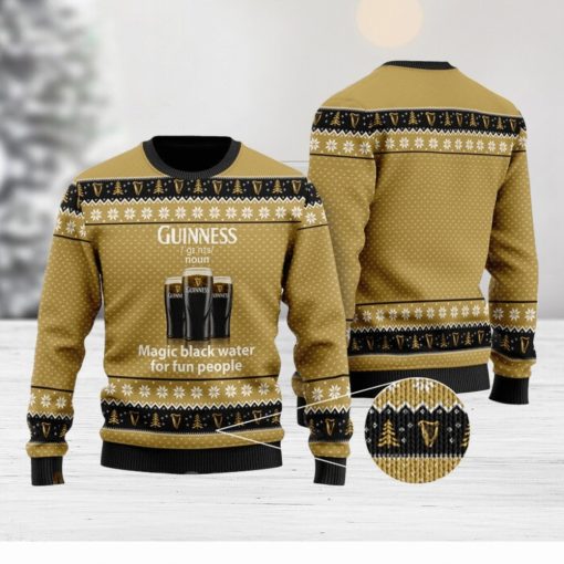 Magic Black Water Guinness Christmas For Christmas Gifts 3D Printed Ugly Christmas Sweater