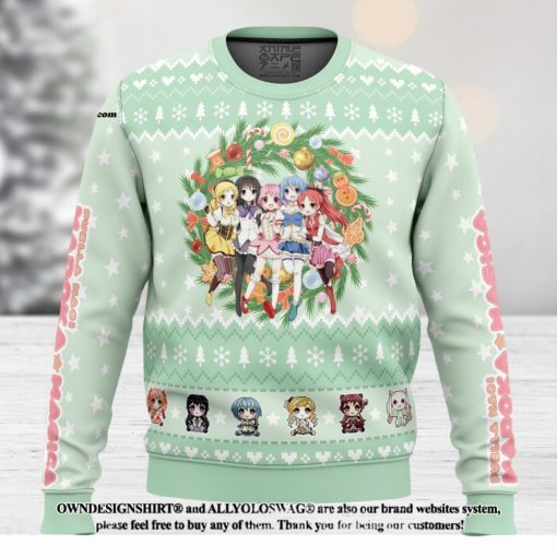 Magical Girls Puella Magi Madoka Magica 3D Printed Ugly Christmas Sweater