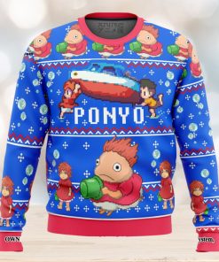 Magical PONYO Knitting Pattern Ugly Christmas Sweater