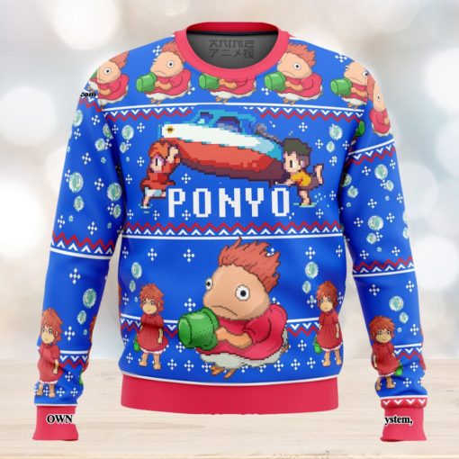 Magical PONYO Knitting Pattern Ugly Christmas Sweater