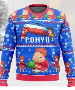 Magical PONYO Knitting Pattern Ugly Christmas Sweater