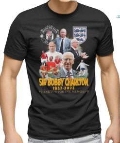 Manchester United Sir Bobby Charlton 1937 – 2023 Thank You For The Memories T Shirt, hoodie, sweater, long sleeve and tank top Manchester United Sir Bobby Charlton 1937 – 2023 Thank You For The Memories T Shirt
