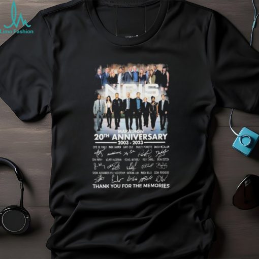 Marathon NCIS 20th anniversary 2003 2023 thank you for the memories signatures shirt