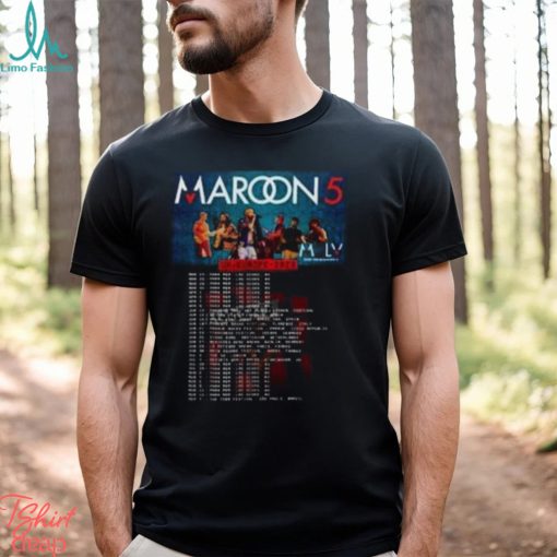 Maroon 5 Shirt Tour 2023 Gift For Fan Hoodie Unisex Shirt