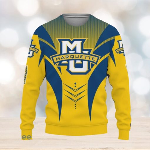 Marquette Golden Eagles Football American Day Sport Teams Champion Ugly Christmas Sweater