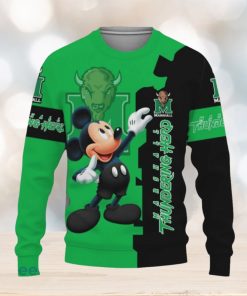 Marshall Thundering Herd Mickey Mouse Champions Football Knitted Christmas Sweater