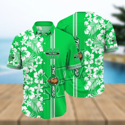 Marshall Thundering Herd NCAA Hawaiian Shirt Fresh Mowed Lawnstime Aloha Shirt