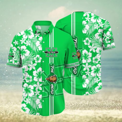 Marshall Thundering Herd NCAA Hawaiian Shirt Fresh Mowed Lawnstime Aloha Shirt