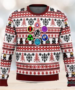 Marvel Avengers Retro 3D Ugly Christmas Sweater Unisex Christmas Sweater For Men And Women