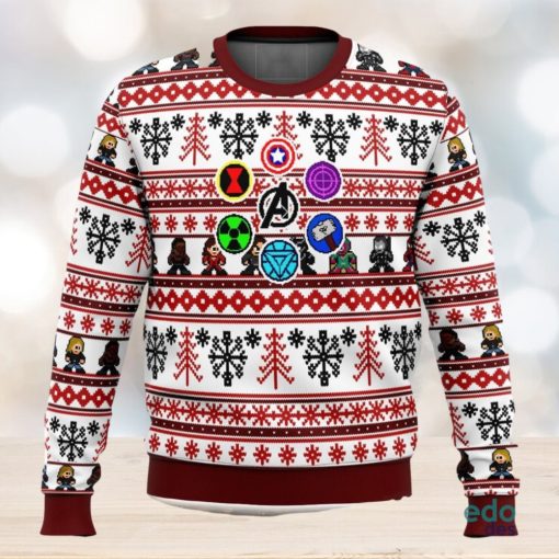 Marvel Avengers Retro 3D Ugly Christmas Sweater Unisex Christmas Sweater For Men And Women