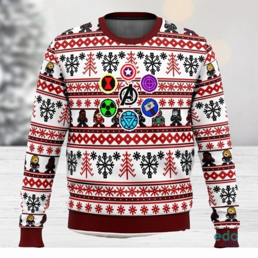 Marvel Avengers Retro 3D Ugly Christmas Sweater Unisex Christmas Sweater For Men And Women