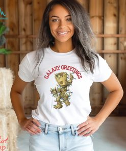 Marvel Christmas Groot Galaxy Greetings Shirt