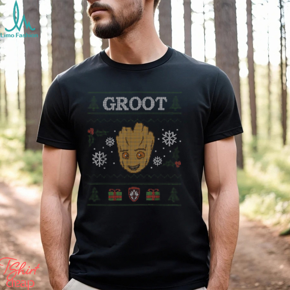 Marvel Groot Guardians Of The Galaxy Ugly Christmas Shirt Marvel Groot Guardians Of The Galaxy Ugly Christmas Shirt