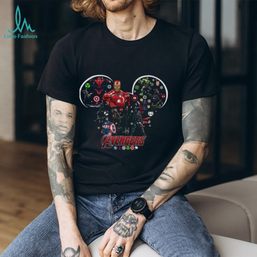 Marvel Iron Man Tony Stark Circle Light Mickey Christmas Disney T Shirt Marvel Iron Man Tony Stark Circle Light Mickey Christmas Disney T Shirt