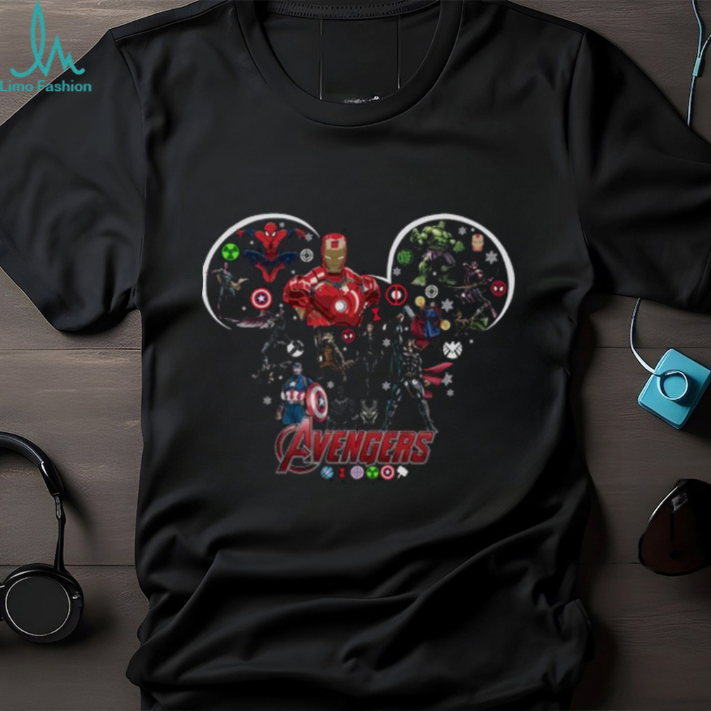 Marvel Iron Man Tony Stark Circle Light Mickey Christmas Disney T Shirt Marvel Iron Man Tony Stark Circle Light Mickey Christmas Disney T Shirt