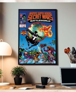 Marvel Super Heroes Secret Wars Battleworld Issue 1 Comic Cover Home Decor Poster Canvas