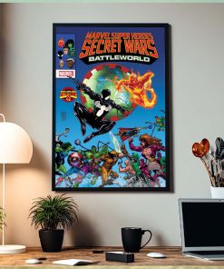 Marvel Super Heroes Secret Wars Battleworld Issue 1 Comic Cover Home Decor Poster Canvas