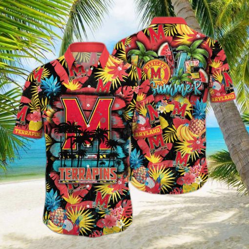 Maryland Terrapins NCAA Hawaiian Shirt Sunbathetime Aloha Shirt