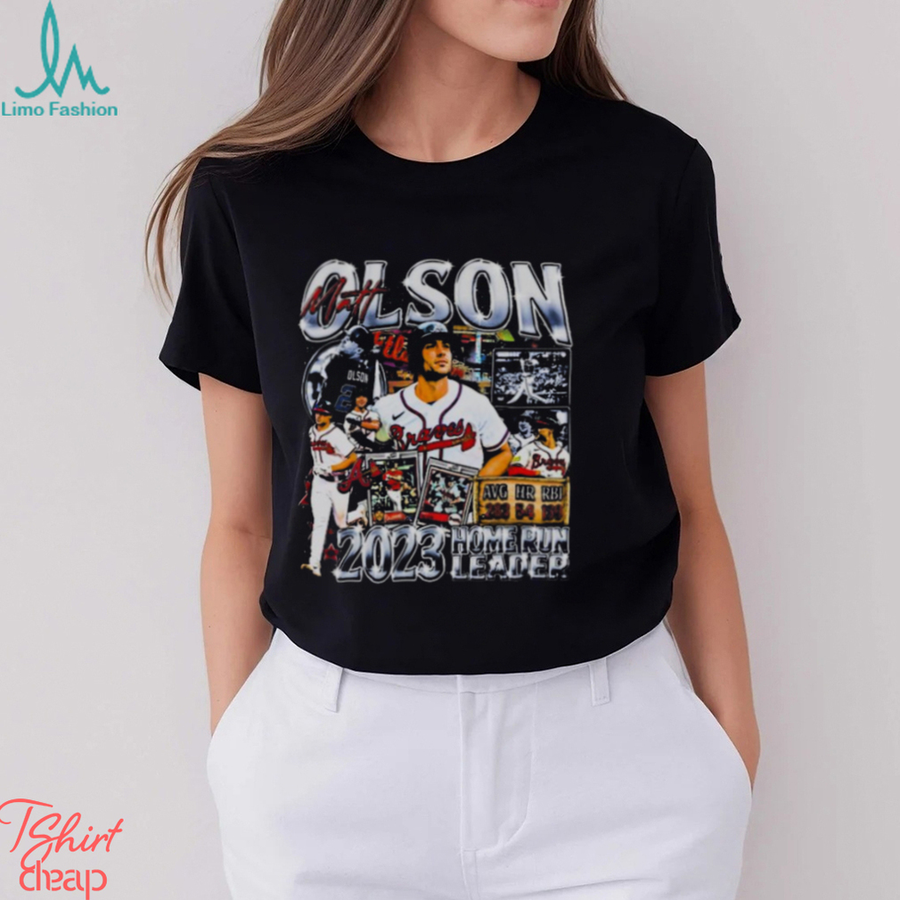 Matt Olson 2023 Home Run Leader Atlanta Braves Vintage 2023 Shirt - Limotees