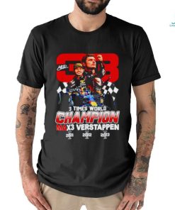 Max Verstappen 3 times world champion signature shirt