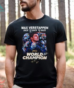 Max Verstappen Back To Back To Back 2023 World Champion T Shirt - Limotees